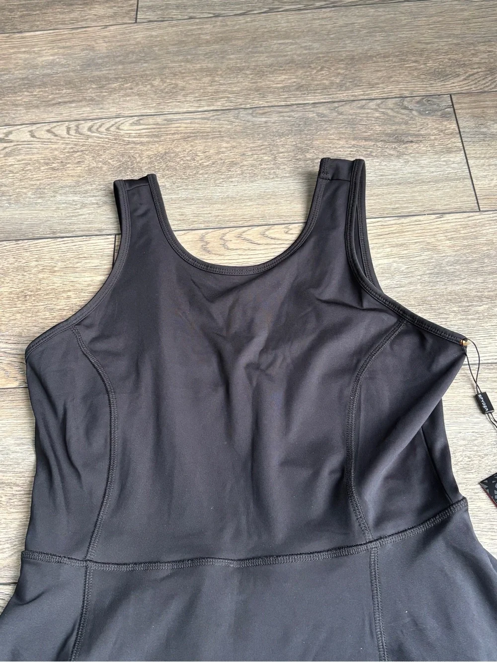 NWT Spyder Activewear Workout Athletic Dress With Shorts Black Sz Medium - Picture 2 of 11